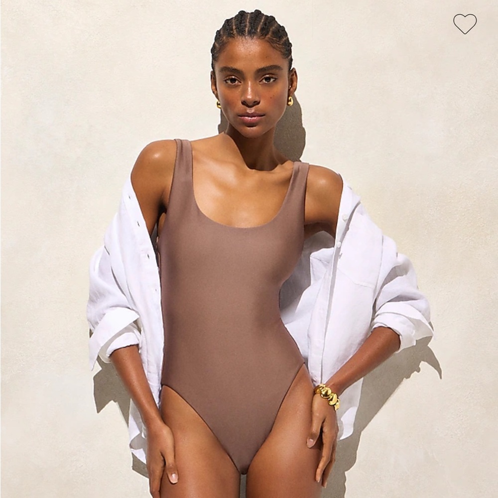 J. Crew | taupe one-piece